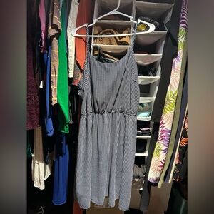 Kaileigh Stitch Fix blue pinstripe dress. Sz XXL